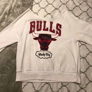 Chicago Bulls Open Shoulder Sweatshirt